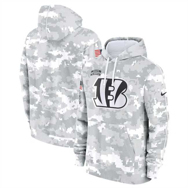 Men's Cincinnati Bengals 2024 Arctic Camo Salute To Service Club Fleece Pullover Hoodie,We sell and wholesale Men's Cincinnati Bengals 2024 Arctic Camo Salute To Service Club Fleece Pullover Hoodie on line form chian!